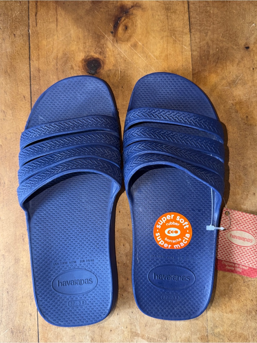 Havaianas Hav. Slide Stradi Sandals, men’s 5/6 women’s 7/8, beach, shower shoes